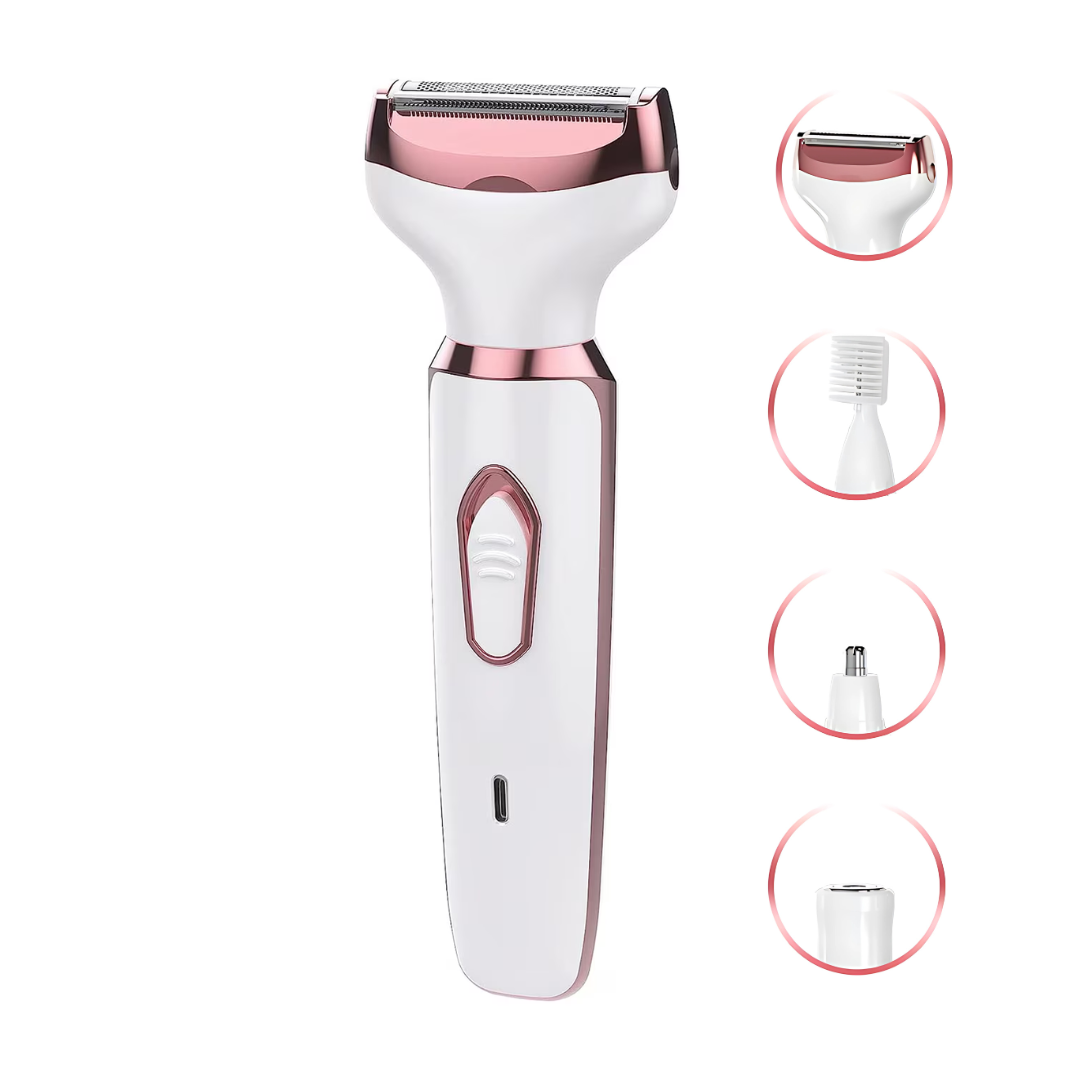 Aparat de ras electric Alb-Roz pentru femei 4 in 1