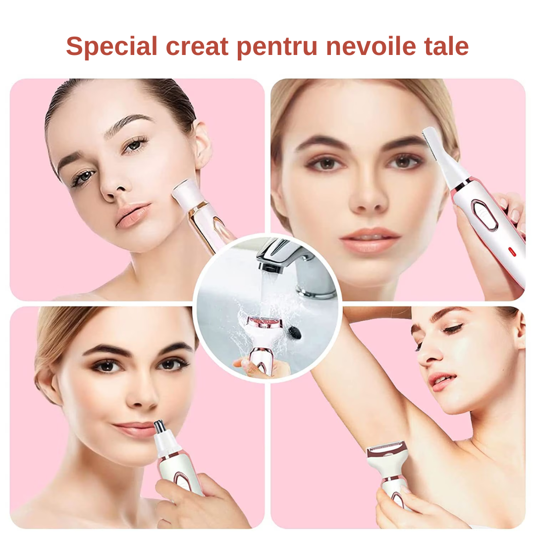 Aparat de ras electric Alb-Roz pentru femei 4 in 1 - imagine 12