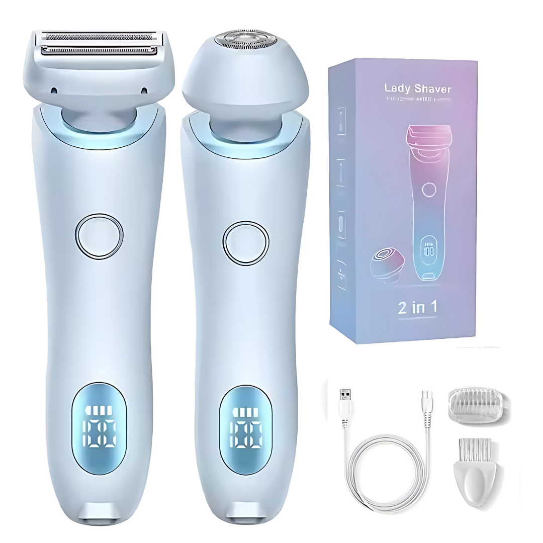 Aparat de ras electric Albastru pentru femei 2 in 1 - imagine 3