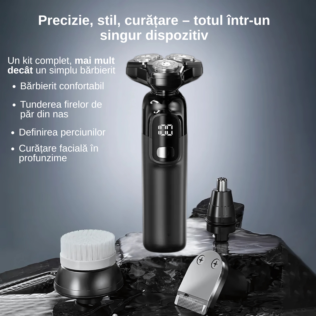Aparat de ras profesional negru pentru barbati - imagine 4