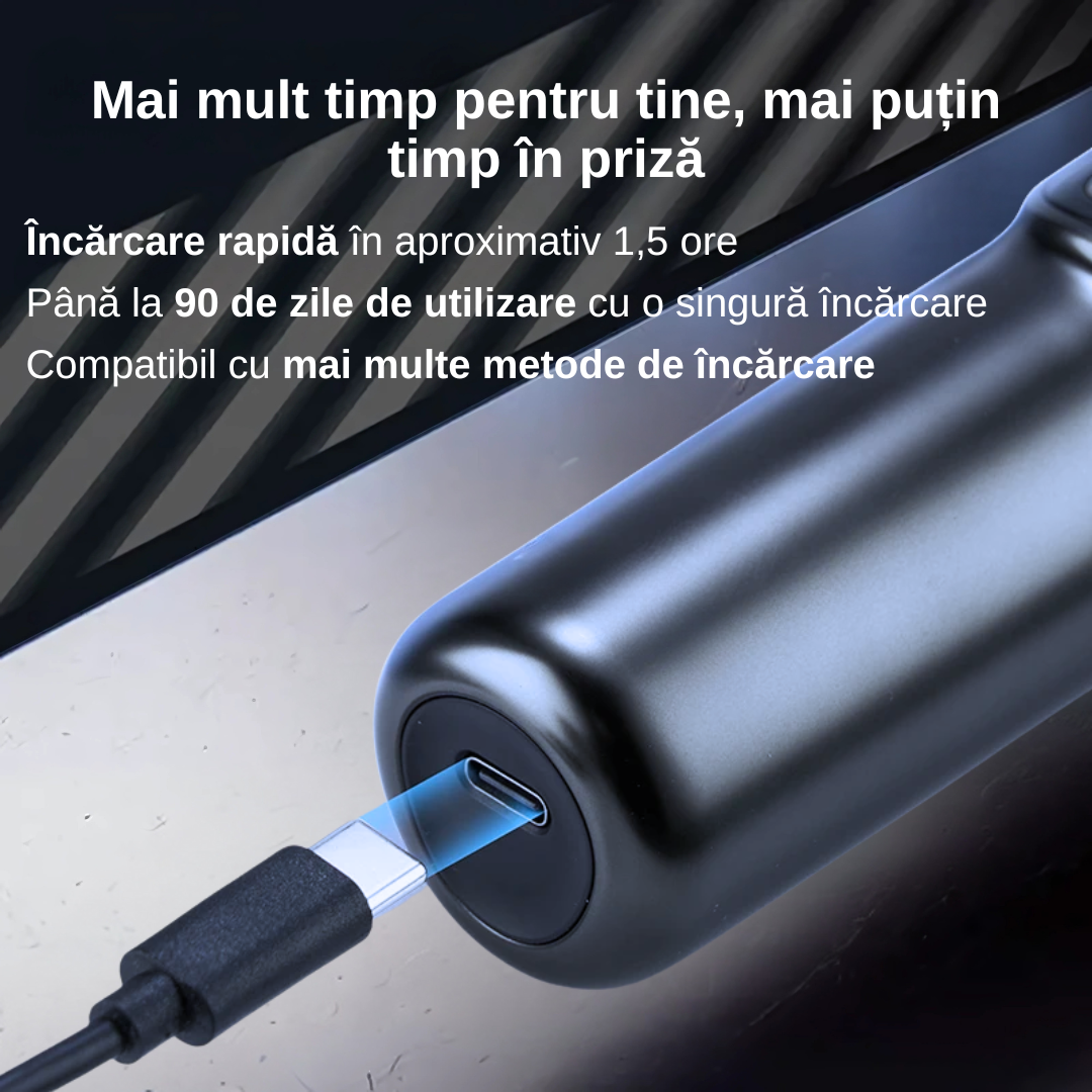 Aparat de ras profesional albastru pentru barbati - imagine 6