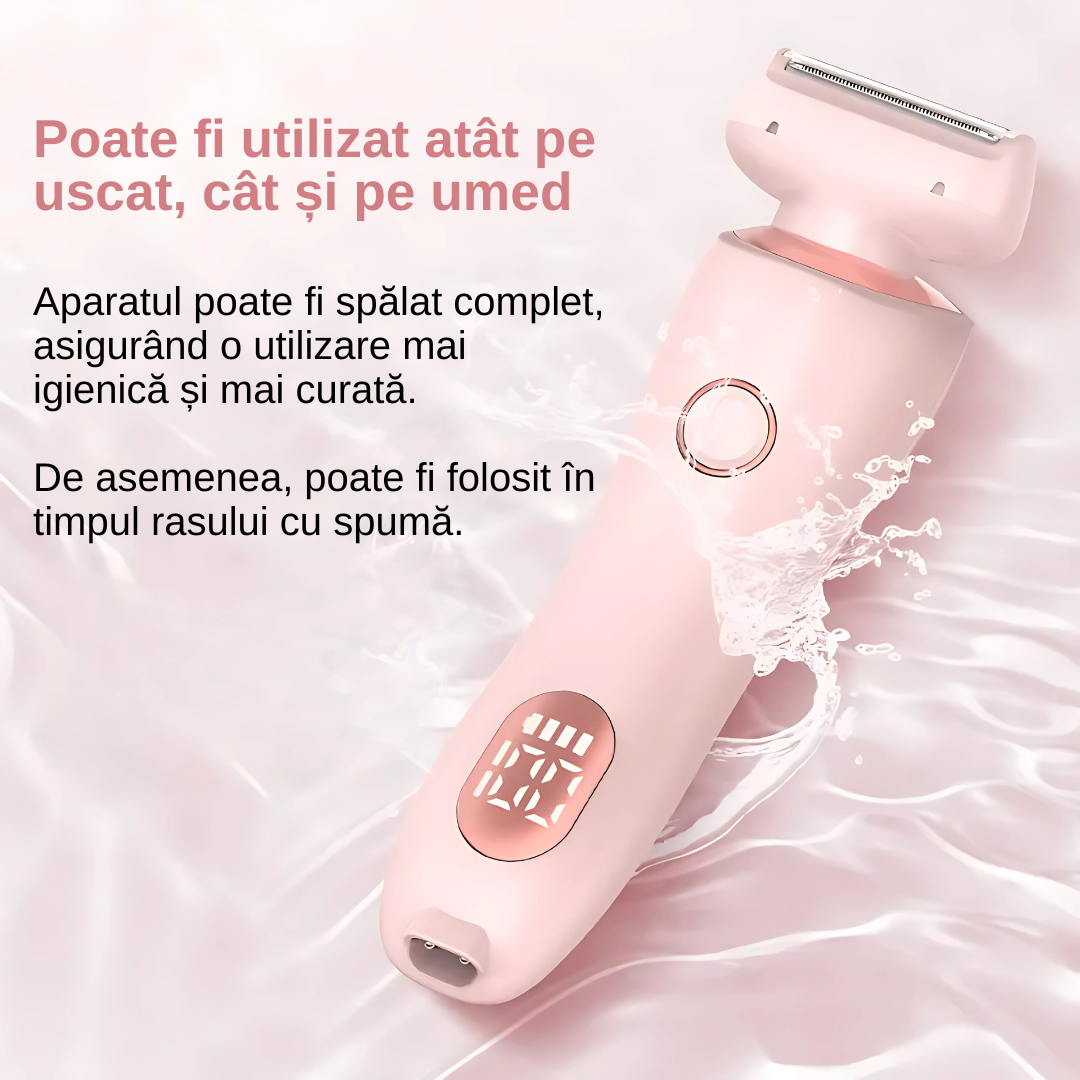 Aparat de ras electric Roz pentru femei 2 in 1 - imagine 7
