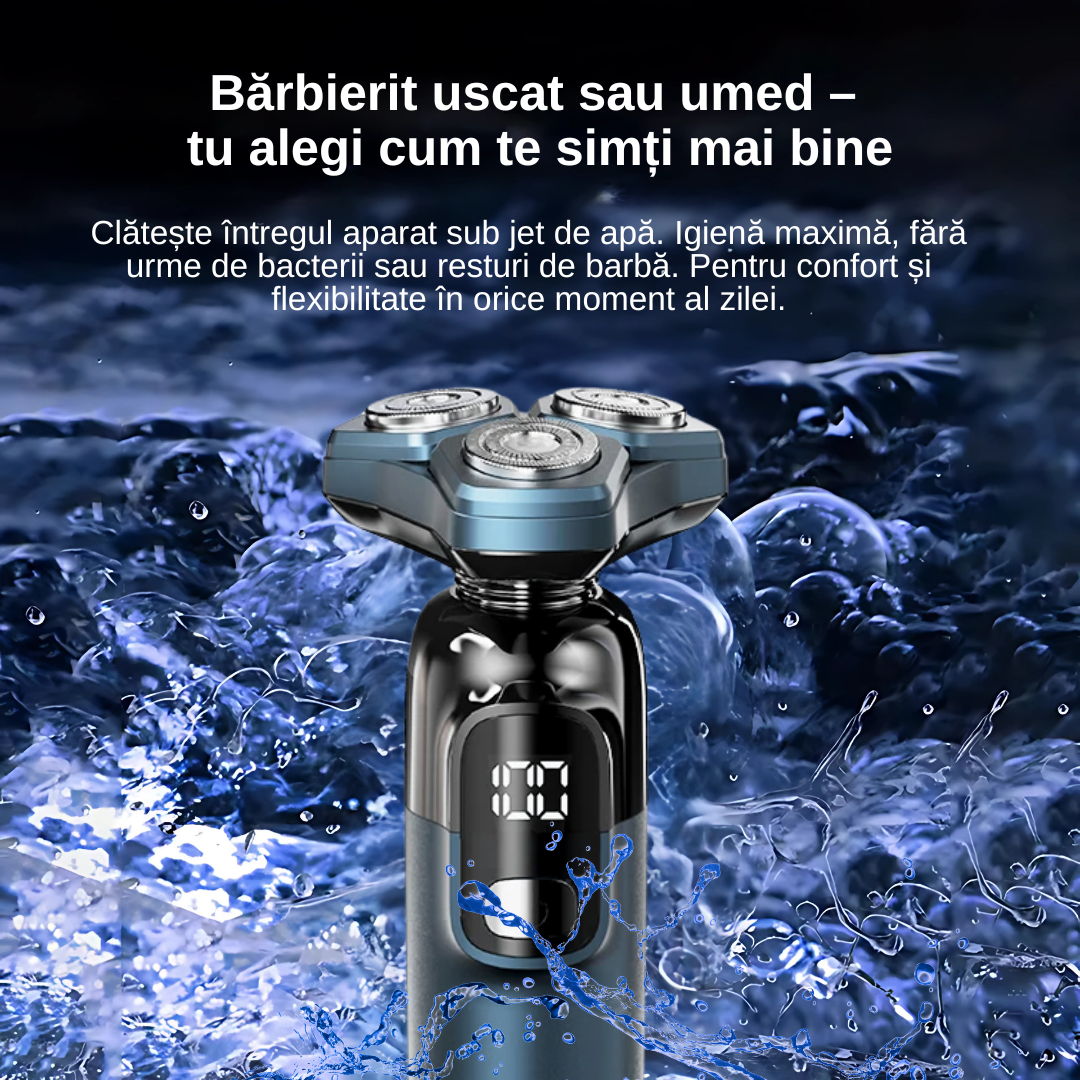 Aparat de ras profesional albastru pentru barbati - imagine 8