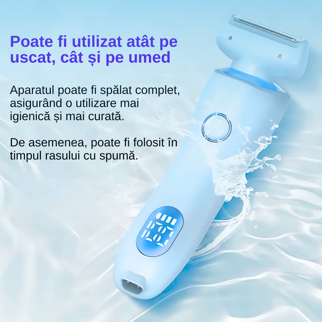 Aparat de ras electric Albastru pentru femei 2 in 1 - imagine 9