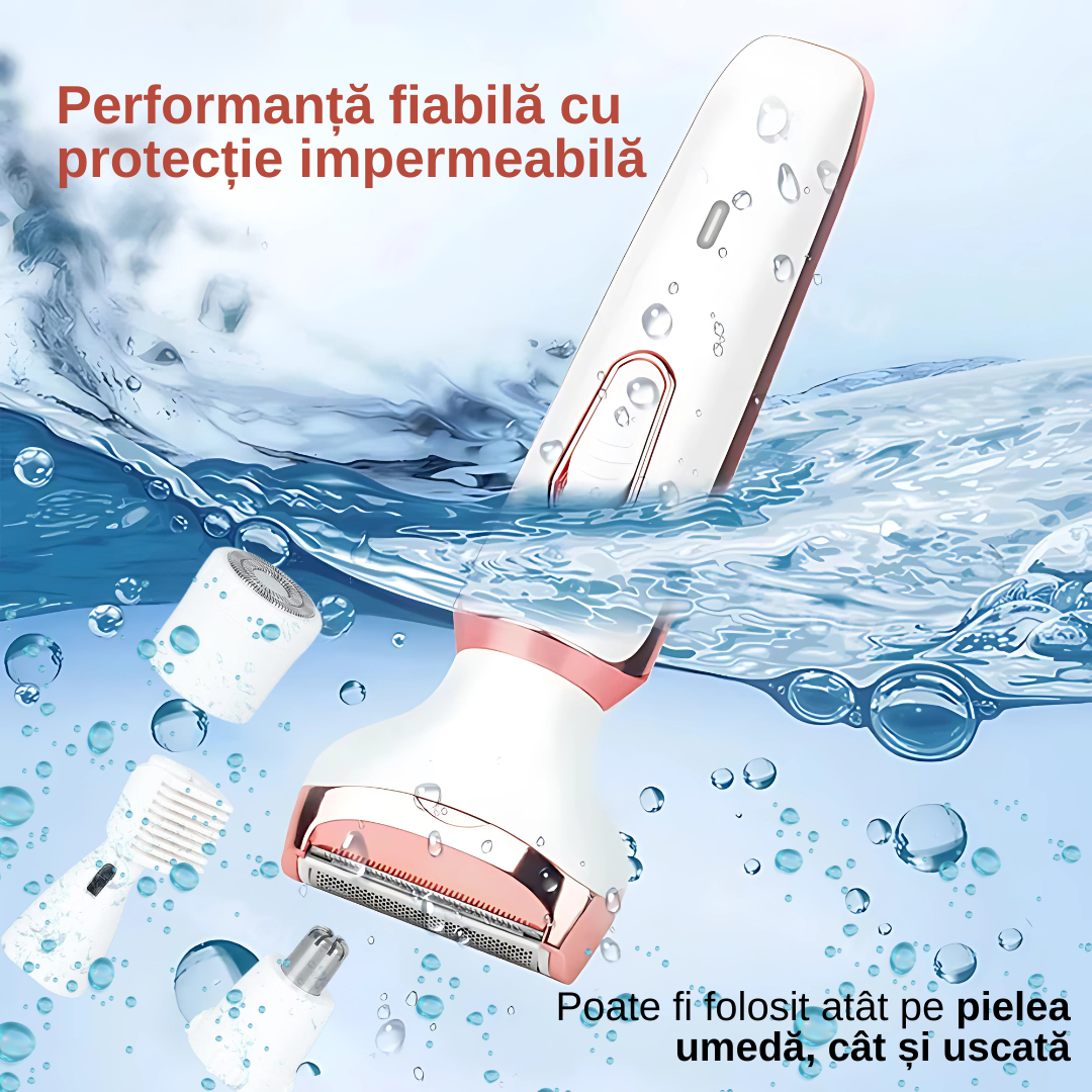 Aparat de ras electric Alb-Roz pentru femei 4 in 1 - imagine 9