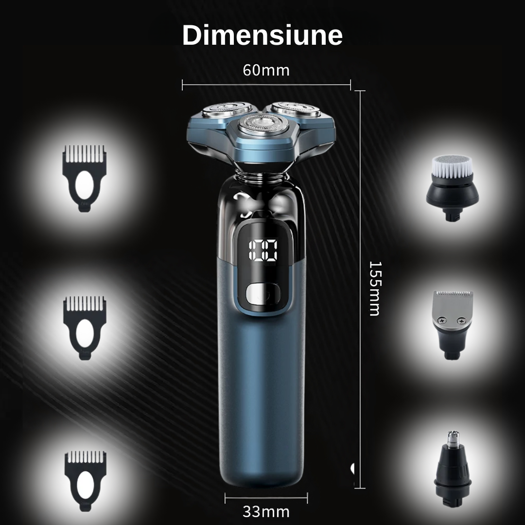 Aparat de ras profesional albastru pentru barbati - imagine 9