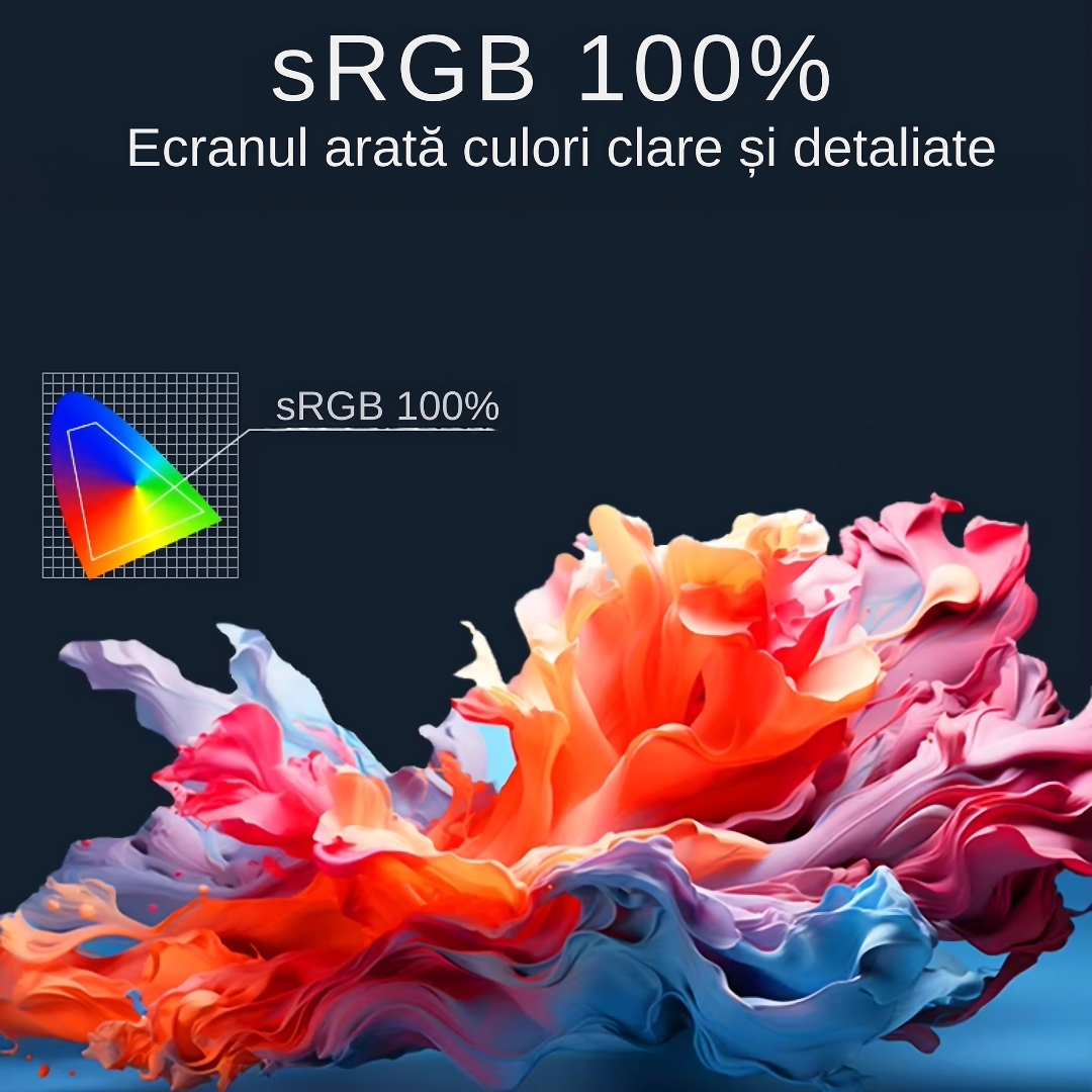 Extensie 3 ecrane pentru laptop, 3*16 inch, full HD, IPS, sRGB 100%, 1920*1200, USB Type-C/USB Type-A, compatibilitate multipla, design portabil, reglabil, geanta cadou, gri - imagine 8