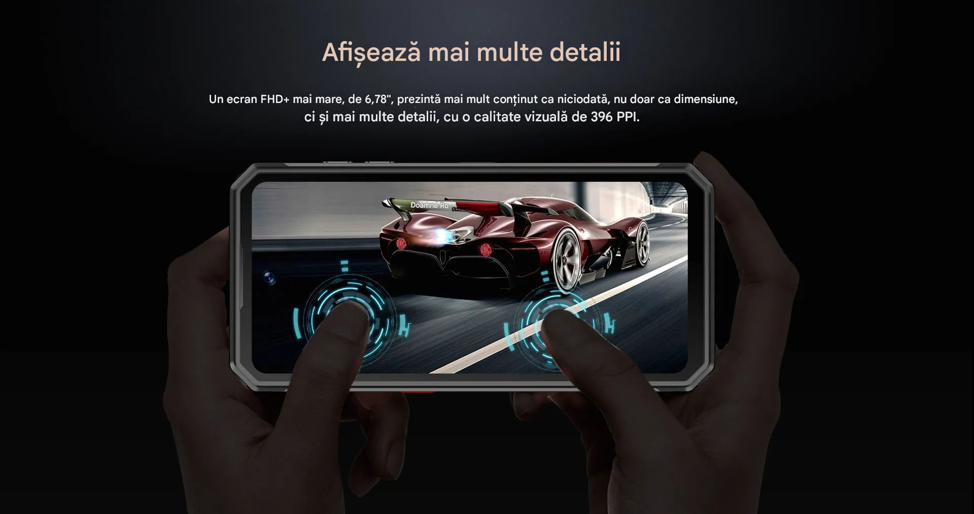 Telefon OUKITEL WP21, Android 12, 17GB RAM, Procesor Octa-Core, 256GB ROM, Cameră frontal 20 MP/Camera principala 64MP (Night Vision), Baterie 9800mAh, Încărcare rapida 66W, Ecran 6.78” FHD 120Hz, NFC, Dual SIM 4G, Negru, A ATAB - imagine 3