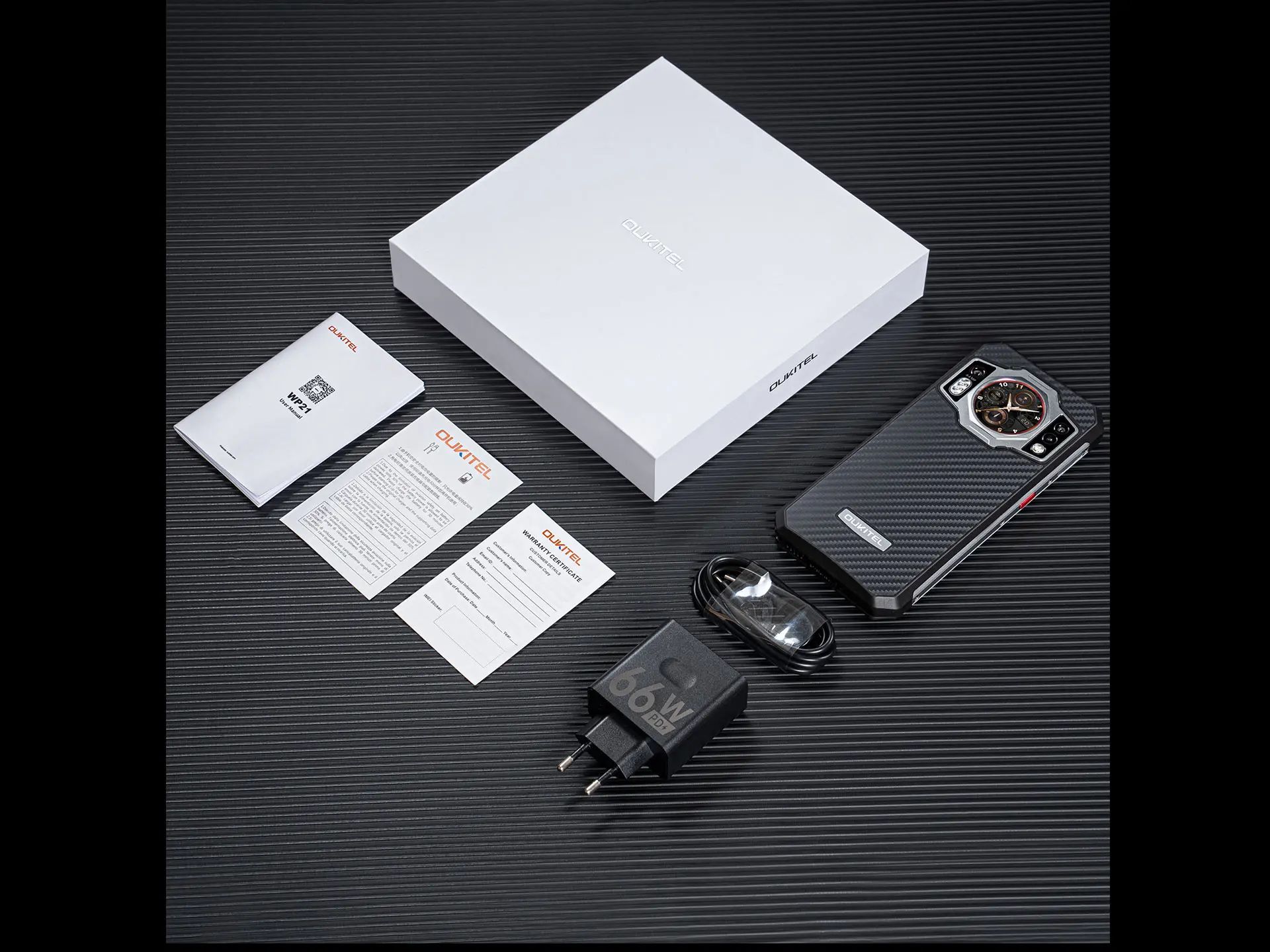 Telefon OUKITEL WP21, Android 12, 17GB RAM, Procesor Octa-Core, 256GB ROM, Cameră frontal 20 MP/Camera principala 64MP (Night Vision), Baterie 9800mAh, Încărcare rapida 66W, Ecran 6.78” FHD 120Hz, NFC, Dual SIM 4G, Negru, A ATAB - imagine 11